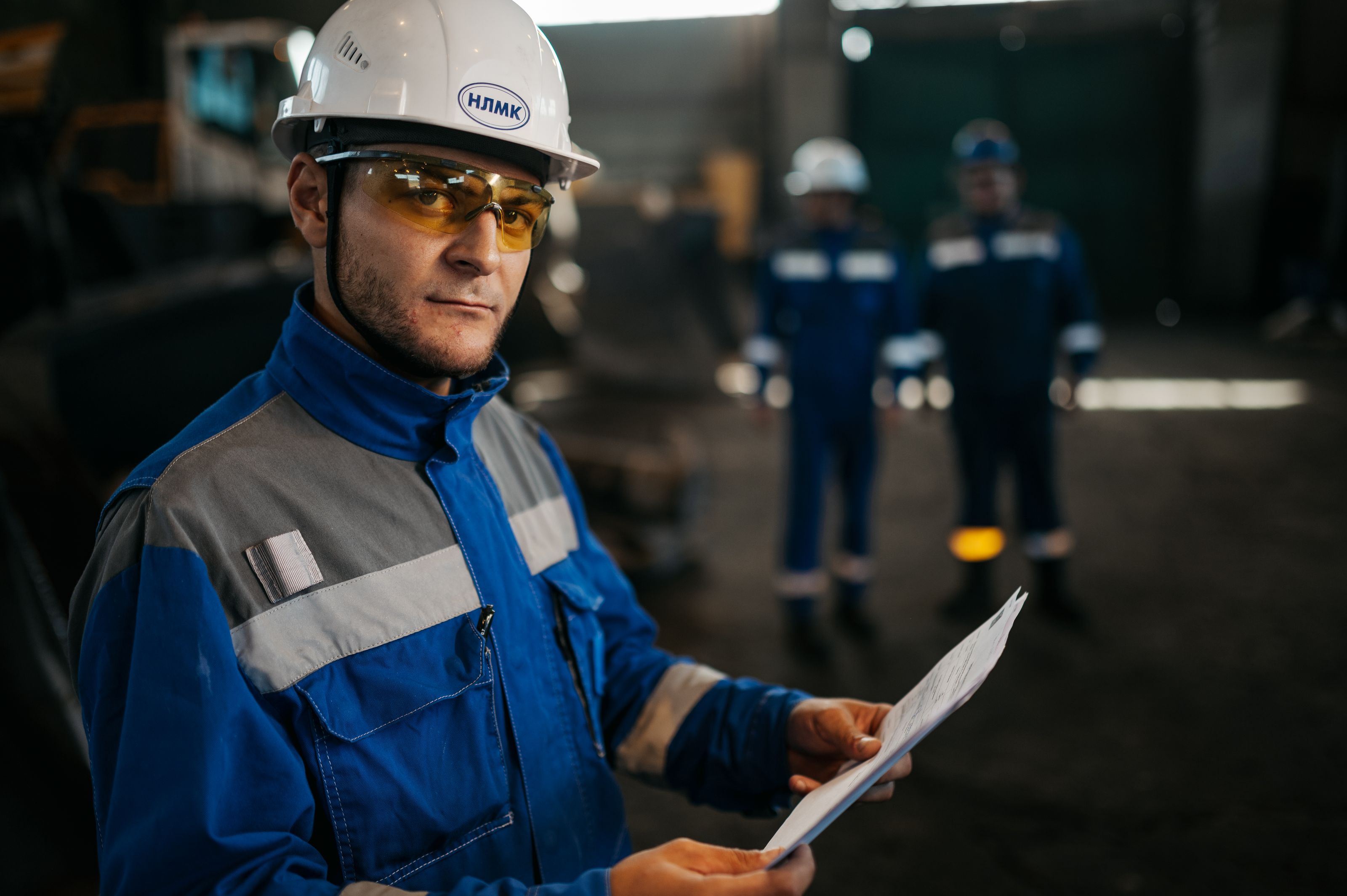 Quality technician reviewing documentation