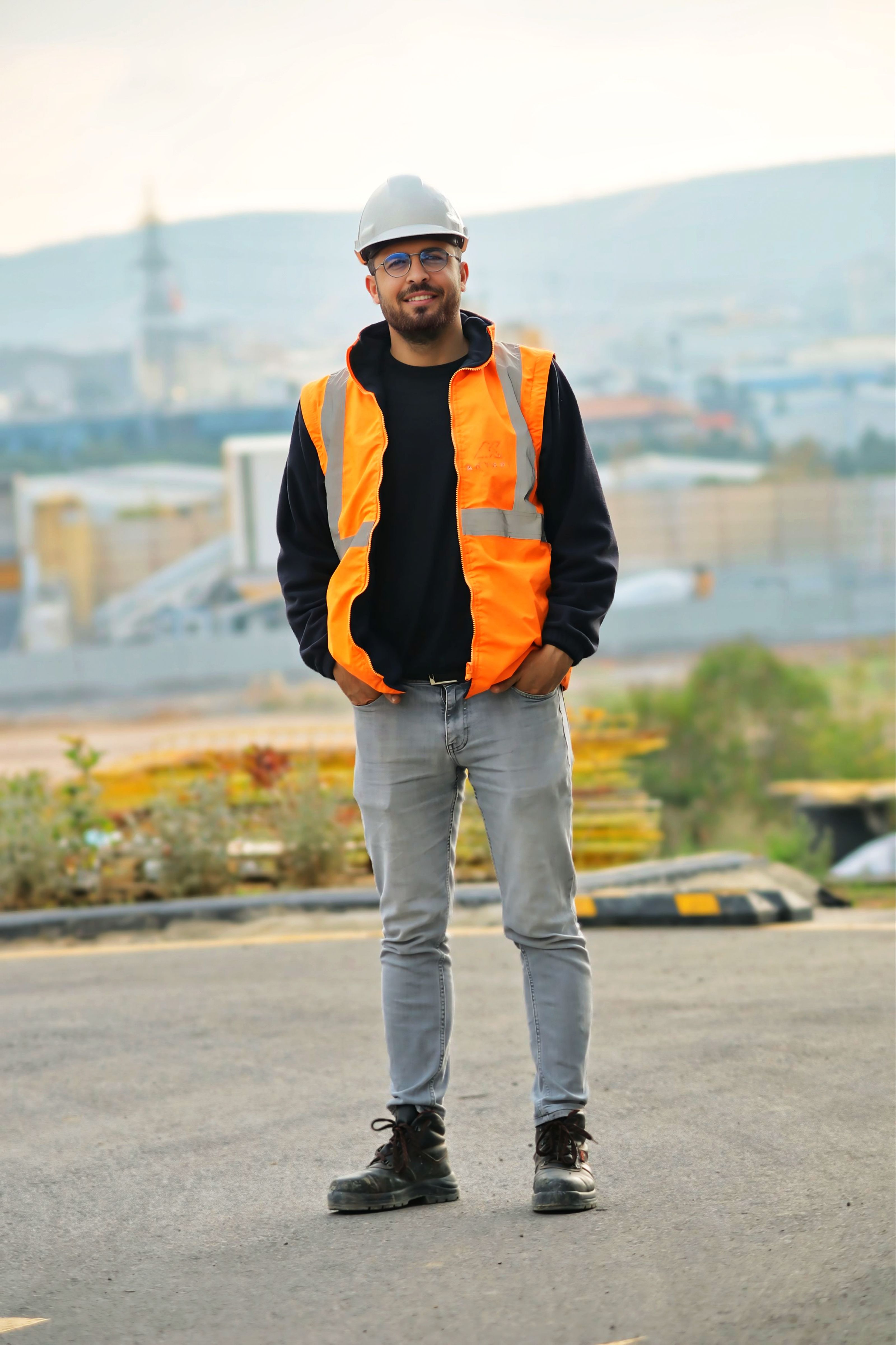 Safety officer in full protective equipment